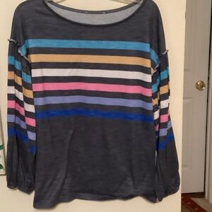 Striped Long Sleeve Top